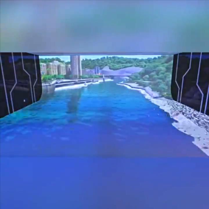 裸眼3D二折幕