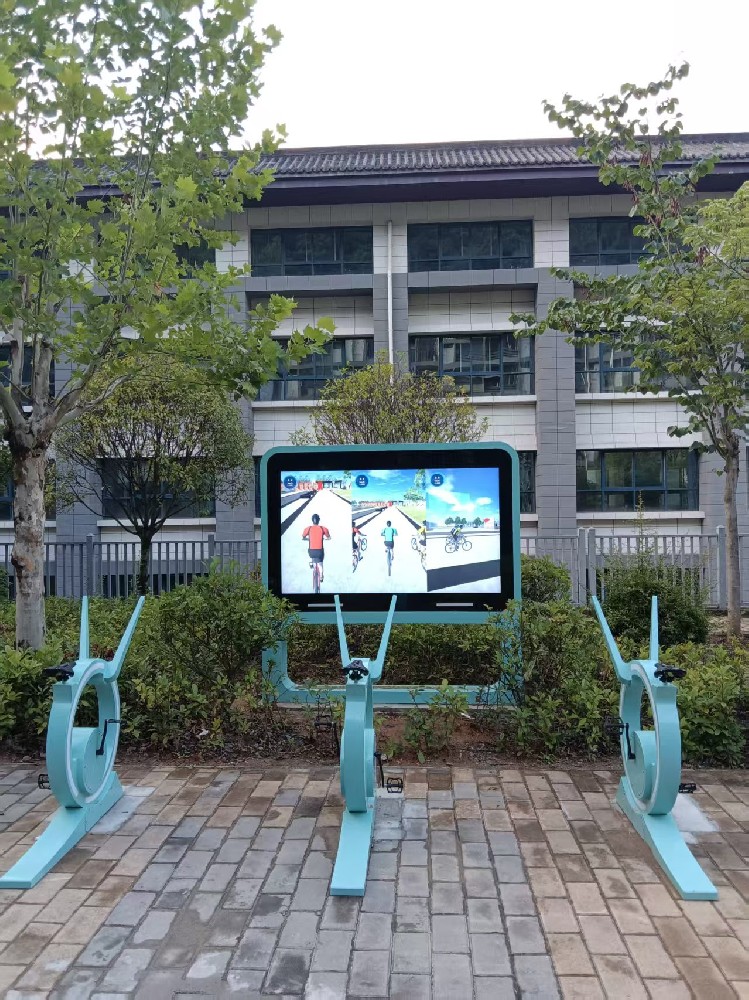 陕西商南镇安中学户外骑行互动多媒体开发