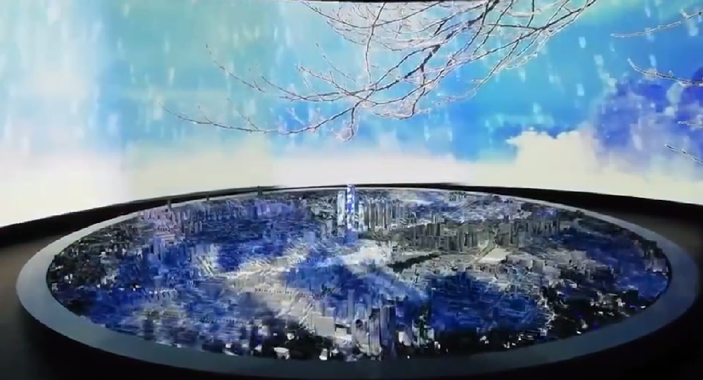 3D塑膜投影沙盘